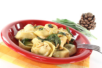 Image showing Tortellini with sage