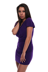 Image showing Purple dress