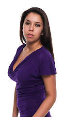 Image showing Purple dress