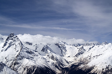 Image showing Winter Mountains. Caucasus Mountains.