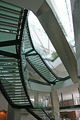 Image showing Glass staircase