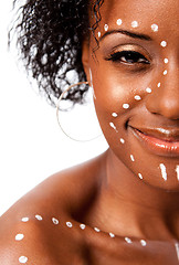 Image showing Happy Tribal woman face