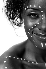 Image showing Happy Tribal woman face
