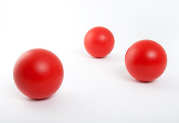 Image showing Red balls on white background