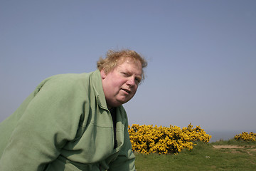 Image showing man on cliff top