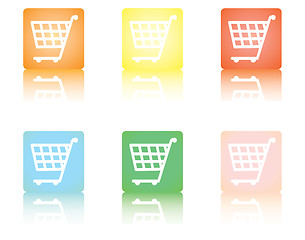 Image showing  shopping cart icons