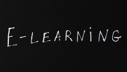 Image showing E-learning text conception 
