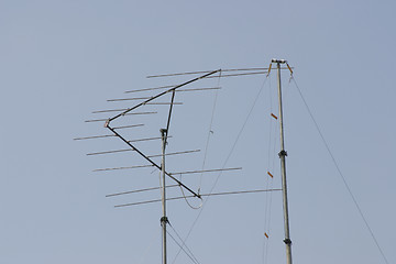 Image showing amateur radio aerials