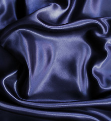 Image showing Smooth elegant black silk can use as background 