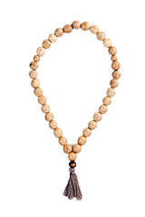 Image showing Wooden beads isolated