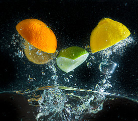 Image showing fruit splash