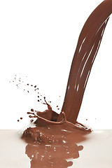 Image showing pouring chocolate