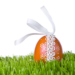 Image showing easter egg in grass