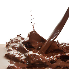 Image showing pouring chocolate