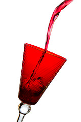 Image showing pouring red wine 