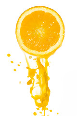 Image showing orange juice splash