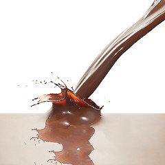 Image showing pouring chocolate