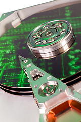 Image showing hard drive internals