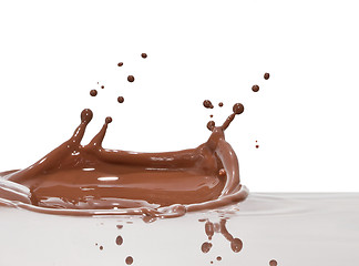 Image showing chocolate splash