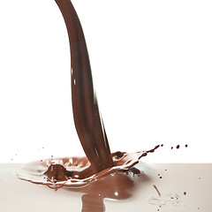 Image showing pouring chocolate