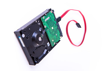 Image showing serial ATA hard drive isolated