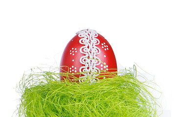 Image showing easter egg in grass