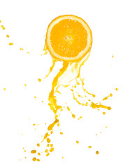 Image showing orange juice splash