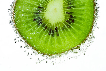 Image showing kiwi with bubbles