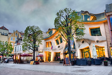 Image showing crooked house