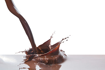 Image showing pouring chocolate