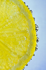 Image showing lemon with bubbles