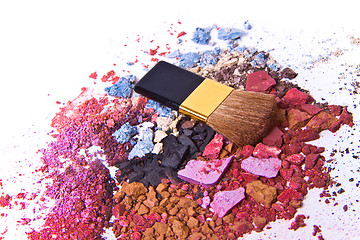 Image showing crushed eyeshadow