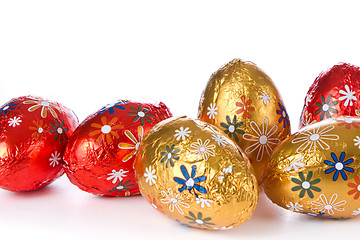 Image showing chocolate easter eggs