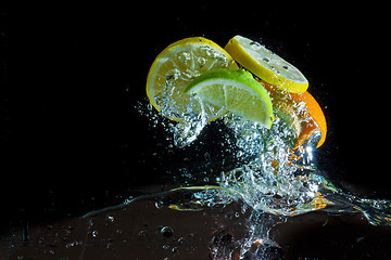 Image showing fruit splash