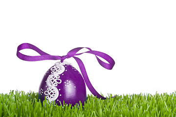 Image showing easter egg in grass