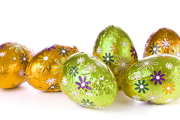 Image showing chocolate easter eggs