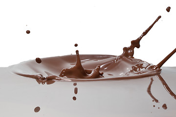 Image showing chocolate splash