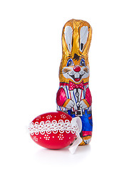 Image showing easter bunny with egg