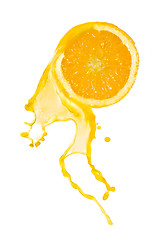 Image showing orange juice splash