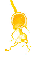 Image showing orange juice splash