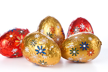 Image showing chocolate easter eggs