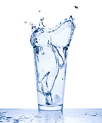 Image showing water splash in glass