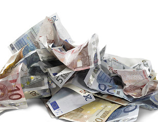 Image showing euro banknotes