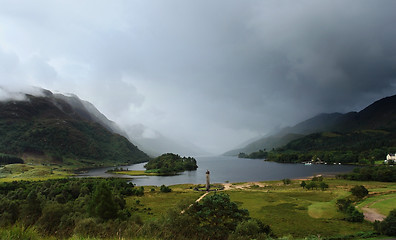 Image showing panoramic view around Glenfinnan Monument