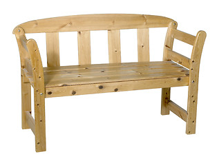 Image showing wooden bench
