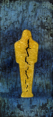 Image showing ripped golden Mummy