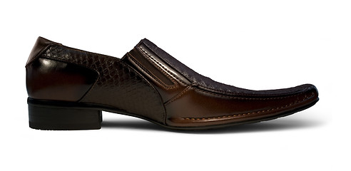 Image showing mens shoe sideways