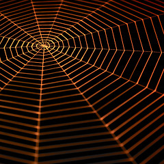 Image showing painted spiderweb