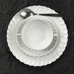 Image showing place setting with soup plate