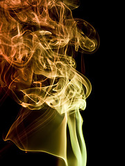 Image showing colorful smoke detail